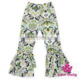 Fancy Wear Printed Pattern Two Layers Icing Wholesale Girls Ruffle Pants thumbnail-2