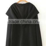 Runwaylover EY1057C Hot Sell 100% Cotton Women's Fashion Hoodies Drawstring Hood Wholesale Women Plain Hoodies thumbnail-3