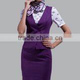 Popluar Customized Logo Design China Factory Flight Attendant Uniforms for Women thumbnail-5