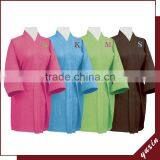 Cotton Robe Kimono Waffle Robe Weave Bath Robe Bathrobe WR0107 thumbnail-1