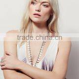 2016 Guangzhou Shandao New Summer Beach Wear Women Casual Sleeveless Printed Round Neck Chiffon Latest Fashion Long Top Design thumbnail-4