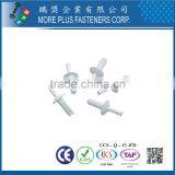 Made in Taiwan PP Nylon Easy Release Push Fit Plastic Rivet White thumbnail-2