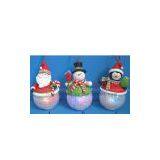 KH S-0010 Polymer Clay Dough Christmas Jingleman for Stereo Display Decoration