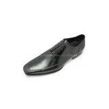 Contempory Men Burnish and Emboss Leather Dress Shoes thumbnail-2