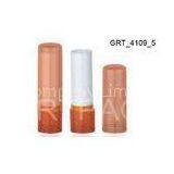 Fashionable PS+POM Semi-transparent Injection Lip Balm Tubes , Cosmetics Lipbalm Case