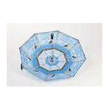 Blue LED Lighted Umbrella Sunshade For Advertising / 190T Pongee 21