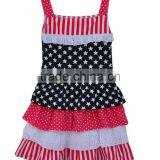 2017 Persnickety Summer Mutil Fuffle Dresses For Kids 4th of July Holiday Star Dress