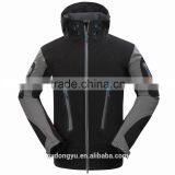 Men Fleeced Waterproof Cycling Sportl Jacket/wigrams Gray Soft Shell Outdoor Climbing Hiking Climbing Windbreaker Hoodies