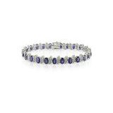 925 sterling silver sapphire bracelet