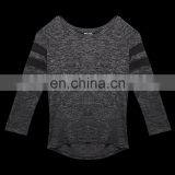 OEM China Supplier 2016 Spring Women Boxy Marled Mesh-Stripe Top thumbnail-3