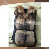 2016 Wholesale New Fur Garment Real Raccoon And Sheep Skin High Quality Fur Vest For Women thumbnail-1