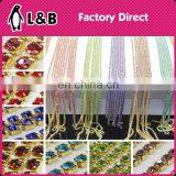 Colorful Glass Crystal Cup Chain Wholesale Rhinestone Chains for Shoes Boots Decoration