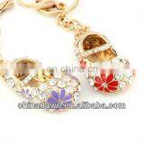 3D Diamonds Embroidered Shoes Keychain With Gold Hook CD-KD050 thumbnail-1