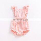 Lovely Romper Sleeveless Summer Linen Ruffle Baby Romper thumbnail-3