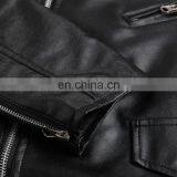 Autumn&Winter Men's Motorcycle Slimming Casual Streetwear Lapel Diagonal Zipper Leather Jacket thumbnail-6