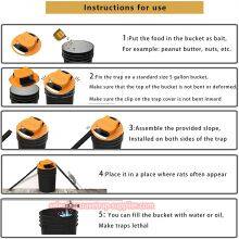 Reusable Auto Reset Multi-catch Flip N Slide Bucket Lid Rat Killer Mouse Trap thumbnail-4