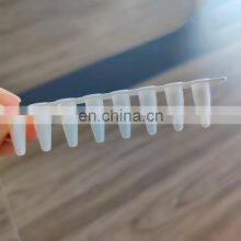 Laboratory 8 Strips 0.1ml Micro Centrifuge White 0.2ml 8-strip PCR Tubes With Flat Cover thumbnail-4
