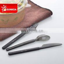 Shanghai Elegant PS Plastic Black Cutlery Set thumbnail-4