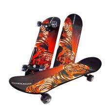 Customized Graphic Plastic Cruiser 28inch Double Kick Surf Longboard Skateboard thumbnail-5