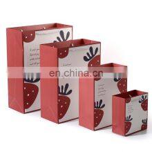 Custom Personal Emboss White Pink Jewelry Holographic Marble Birthday Gift Paper Shop Bag for Boutique