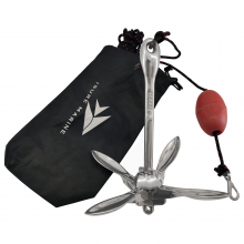 ISURE MARINE 1.5kg/3.3 Lbs Marine Kayak Fishing Anchor Kit Folding Anchor System For Kayak Canoes thumbnail-5