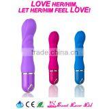 Blue Insertable Vibrator CE&RoHS Healthy Soft Silicone Waterproof Vagina Vibrator Sex Toy for Woman thumbnail-2