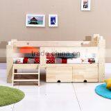 Деревянная детская кровать с выдвижными ящиками и поручнями. Лучший выбор по качеству. thumbnail-2