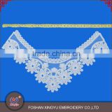 Hot sale fashion ladies suit cotton blouse back new lace neck design for lady dress decoration china supplier