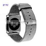 Top Quality Nylon Leather Watchband Loop For Apple Watch Strap 42 38 mm Bands thumbnail-2