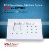 New Wireless home GSM fire alarm system with RFID card and app control (YL-007M2G)