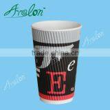 Factory Sale Custom Logo Design Ripple Wall Paper Cup for Drinking thumbnail-4
