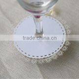 Unique Design Wedding Party Place Card on the Bottom of Wine Glass WC-1 thumbnail-3