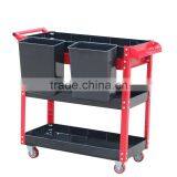 Best-selling Foldable 4 Layer Tool Trolley Multifunction Plastic Tool Trolley Cart Supplier's Choice thumbnail-4