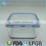 Hot Sale Clear Airtight Microwave Pyrex Glass Lunch Box thumbnail-5