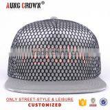 Flat Brim Plain Snapback Hat 5 Panels thumbnail-1