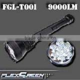 Flexgreen 80w 8000lm High Power Flashlight Torch