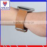 Genuine Leather Watch Strap Adjustbable Wrist Watch Band for Fitbit Blaze thumbnail-3