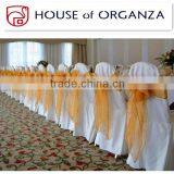 Orange Chair Decoration Tie Organza Sash for Banquet thumbnail-1