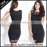 OEM Wholesale New Arrival Latest Dress Designs White Lace Sleeveless One-piece Women Fashion Wholesale Dress thumbnail-1