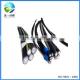 factory supplier xlpe/ pvc insulated aluminum (ABC)aerial bundled cable