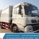 12m3 dongfeng garbage compactor truck
