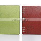 durable and soft leather notebook cover with card slot