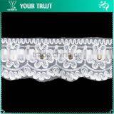 Gold Flat 13MM Metal Grommet Eyelet White Polyester Nylon Lace Trimming thumbnail-4