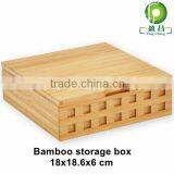 Bamboo Bins Trapezoid Tea Storage Box
