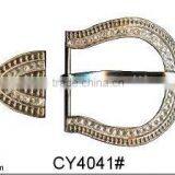 Rhinestone Pin Belt Buckle With Clip