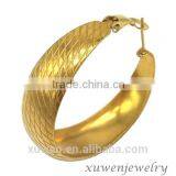 IPG Gold Plated Color Stainless Steel Pressed Earrings