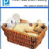 Promotional Natural Rattan Bath Set