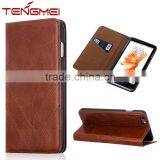 4.7 Inch Genuine Leather Oil Wax Pattern for Iphone Case With One Card Slot Case Phone thumbnail-1