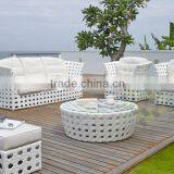 Traditional Wicker Sofa With White Color