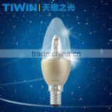 TIWIN TUV CERTIFICATE Gold White Silver E14 4W Led Flameless Candle thumbnail-4